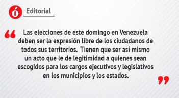 Editorial: Elecciones en Venezuela
