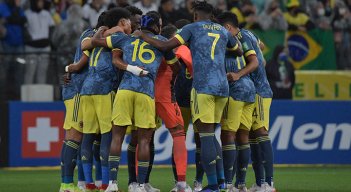 Selección Colombia vs Brasil. 
