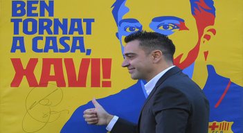 Xavi Hernández fue presentado como nuevo entrenador del Barcelona