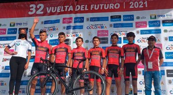Equipo de Norte de Santander en la Vuelta al Futuro. 