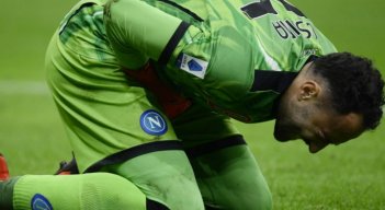 Ospina salió golpeado en el partido de la Copa Italia entre Napoli y Fiorentina