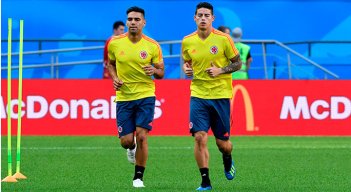 Radamel Falcao García  y James Rodríguez 