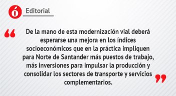 Editorial: Modernización vial