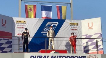 Sebastián Montoya subió al podio en Dubai./Foto: Colprensa