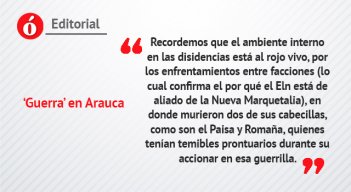 ‘Guerra’ en Arauca