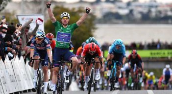El ciclista Fabio Jakobsen (Quick Step) de nuevo fue protagonista en la Vuelta Algarve. (Foto cortesía/Quick-Step).