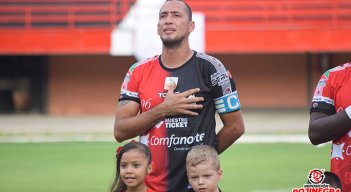 Braynner García, defensor cucuteño. Foto: Reposición Rojinegra. 