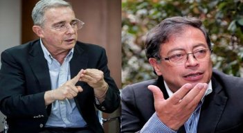Álvaro Uribe y Gustavo Petro.