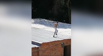 Incrustado en varillas quedó un hombre que cayó por un techo en Bucaramanga./Foto: internet