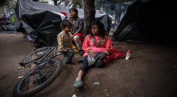 Sin camino a casa: el difícil día a día de las comunidades indígenas en Bogotá./Foto: Colprensa