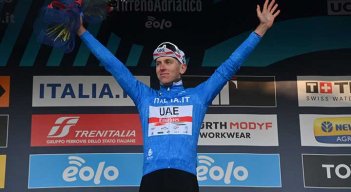 El esloveno Tadej Pogacar es el nuevo líder de la Tirreno Adriático