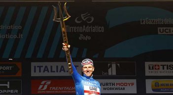 El ciclista esloveno Dadej Pogacar (UAE-Emirates), retuvo el título de Tirreno-Adriático.
