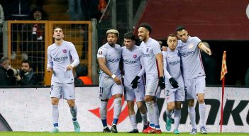 El Barcelona venció de visitante al Galatasaray en la Liga Europa.