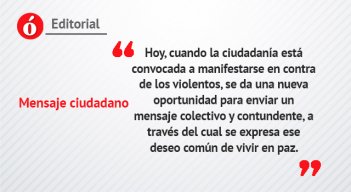 Mensaje ciudadano