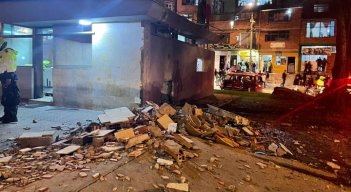 Atentado a CAI en Bogotá.