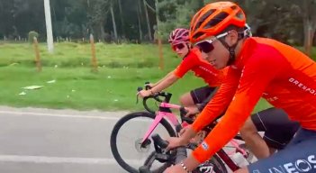 Egan se volvió a montar en su bicicleta tras dos meses del accidente./Foto: Colprensa