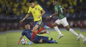 Luis Díaz, la estrella del primer tiempo en el partido de Colombia - Bolivia./Foto AFP