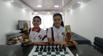 Sebastián Negrón Lizarazo y Ghisell Morales Pérez, la nueva sangre del ajedrez nortesantandereano.  