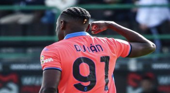 Duván Zapata, delantero del Atalanta.