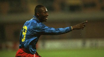 Freddy Rincón,  leyenda del fútbol colombiano.