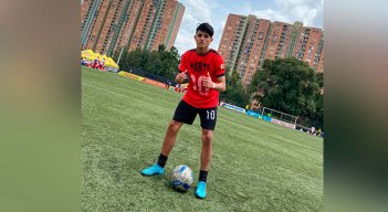 Hassler Beltrán, delantero de la Selección Norte.