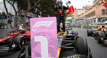  Checo Pérez, ganador del GP de Mónaco. 