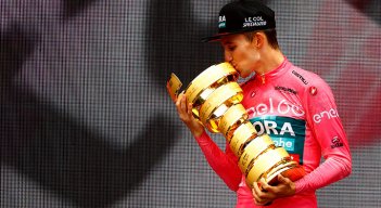 Jai Hindley, campeón del Giro de Italia. 