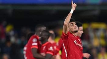 Luis Díaz extremo colombiano del Liverpool. AFP