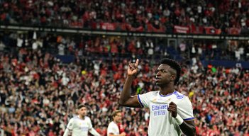 Vinicius Jr marcó en la final de la Champions League.