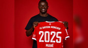 Sadio Mané, jugador del Bayern Múnich. 