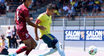 Selección Colombia Sub-20 en el Maurice Revello. 