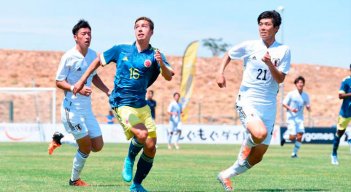 Selección Colombia en Toulón. 