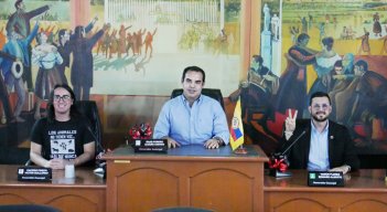 Álvaro Raad, Víctor Caicedo y Edward Varón son los nuevos integrantes de la mesa directiva del Concejo./Foto Jorge Gutiérrez-La Opinión 