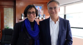 Ramón Eduardo Villamizar Maldonado se posesionó ante la ministra de Ambiente, Susana Muhamad. / Foto cortesía