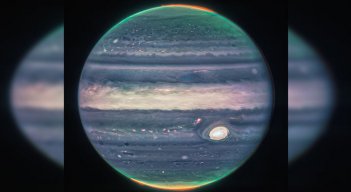 El telescopio espacial James Webb toma impresionantes imágenes de Júpiter./Foto: AFP