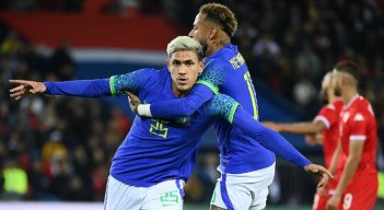 Pedro fue uno de los artífices del triunfo de Brasil en el encuentro amistoso que disputó ante Túnez.