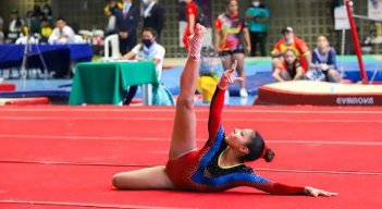 Daira Lamadrid, gimnasta cucuteña que competirá en los Juegos Suramericanos de Paraguay.