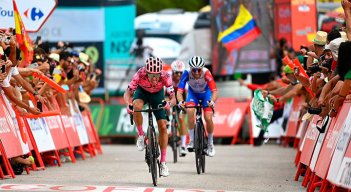 Rigoberto Urán, ganador de la etapa 17 de la Vuelta a España. 