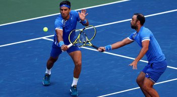 Robert Farah y Juan Sebastián Cabal en el US Open. 