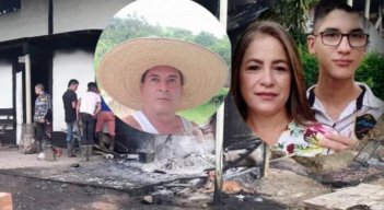 La única sobreviviente de la masacre en Landázuri, Santander./Foto: Vanguardia