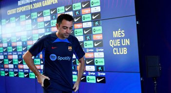 Xavi Hernández, técnico del Barcelona