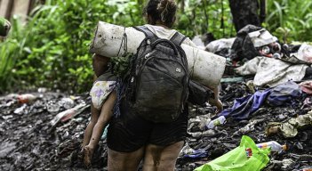 Desde 2018 han muerto al menos un centenar de personas intentando cruzar el Darién./Foto: AFP