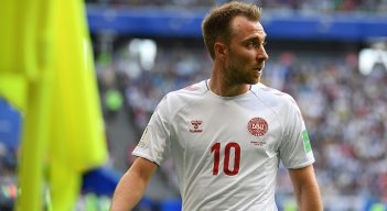 Christian Eriksen, capitán de la selección de Dinamarca.