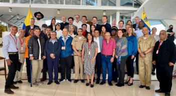 En el Hotel Humboldt, en el Cerro Ávila, en Caracas, Venezuela, el Gobierno de Colombia y el Ejército de Liberación Nacional (ELN) reanudaron oficialmente las conversaciones de paz./Foto cortesía Colprensa