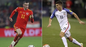  Gareth Bale es el estandarte de Gales, mientras que la selección de los Estados Unidos es capitaneada por el delantero  Christian Pulisic.