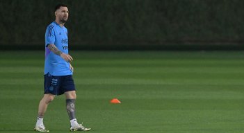 Lionel Messi, estrella de Argentina. 