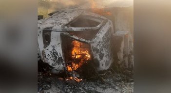 Mueren incineradas dos personas en accidente de tránsito./Foto: Colprensa