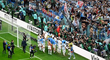 Hinchada Argentina en Catar