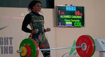 Yenny Álvarez, deportista colombiana. 