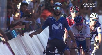 Fernando Gaviria se impuso en la cuarta etapa de la Vuelta a San Juan. 